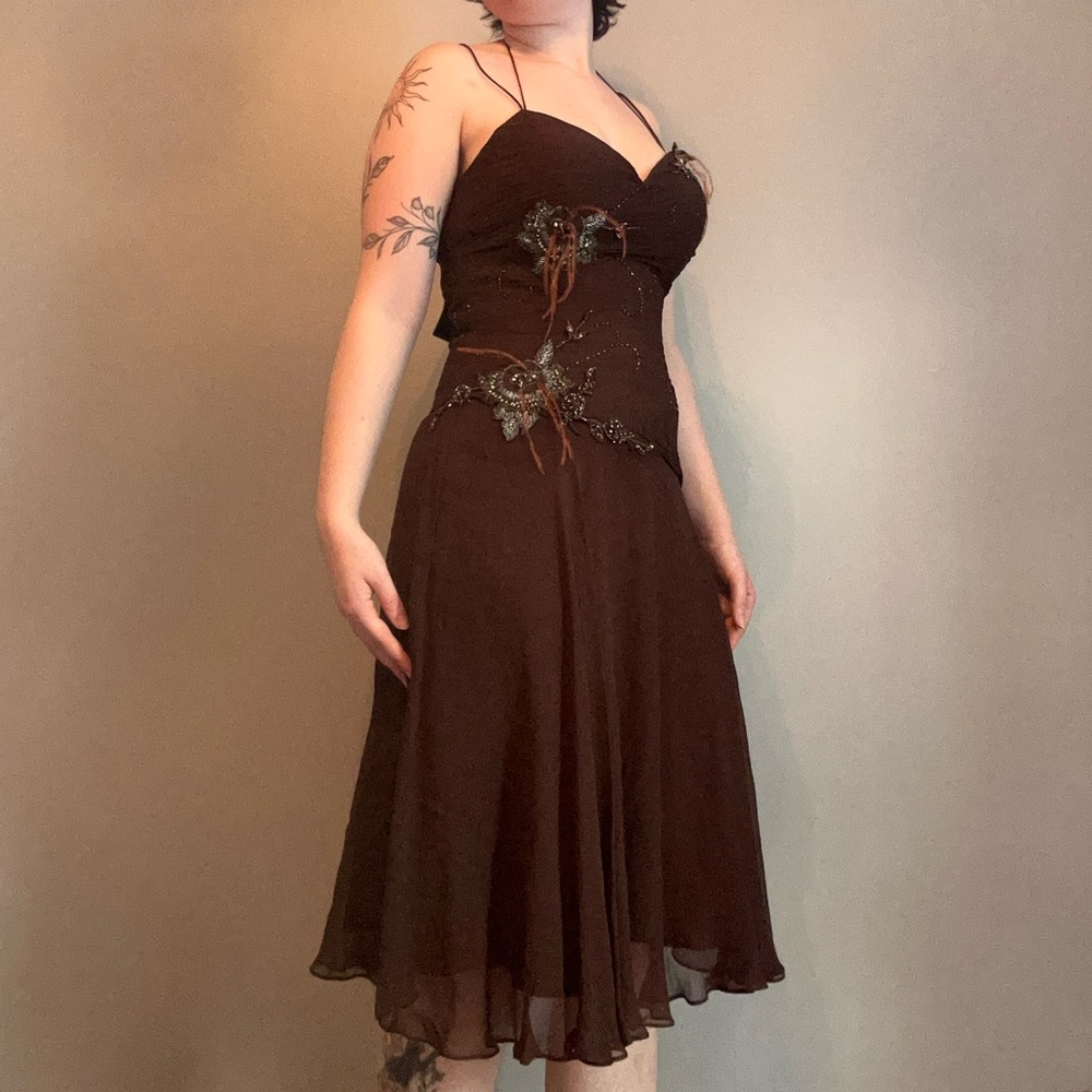 2000s Fairy Whimsigoth Silk gown - Picture 7 of 14